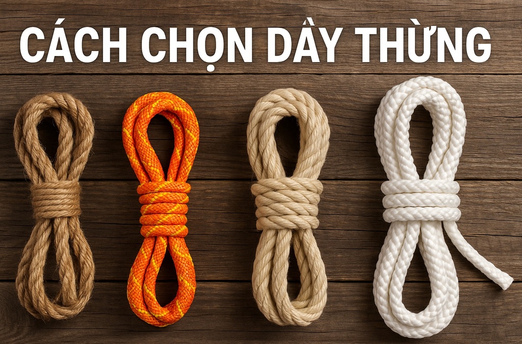 cách chọn đúng dây thừng cho từng mục đích sử dụng