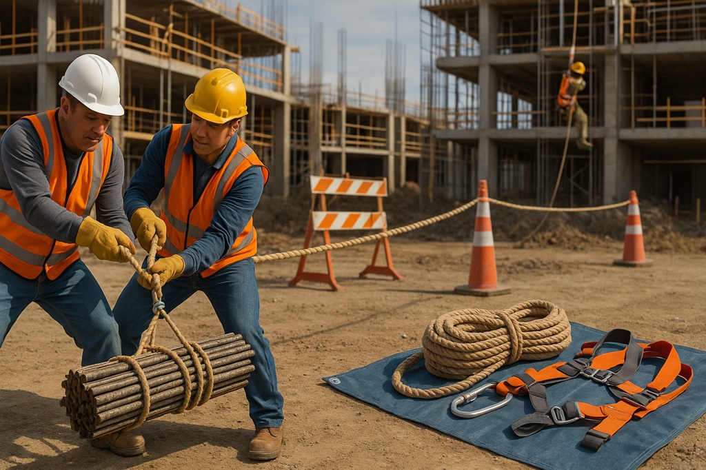 Lưu ý an toàn khi sử dụng dây thừng trong thi công xây dựng hằng ngày